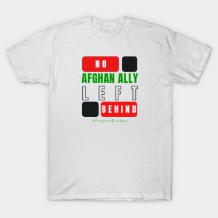 No Afghan ally left behind (light background) T-Shirt